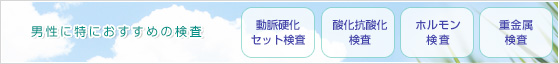 男性に特におすすめの「重金属検査」「フードアレルギー検査」「ホルモン検査」「ドクターズサプリメント」